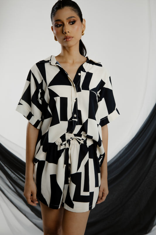 Geometric B&W Set