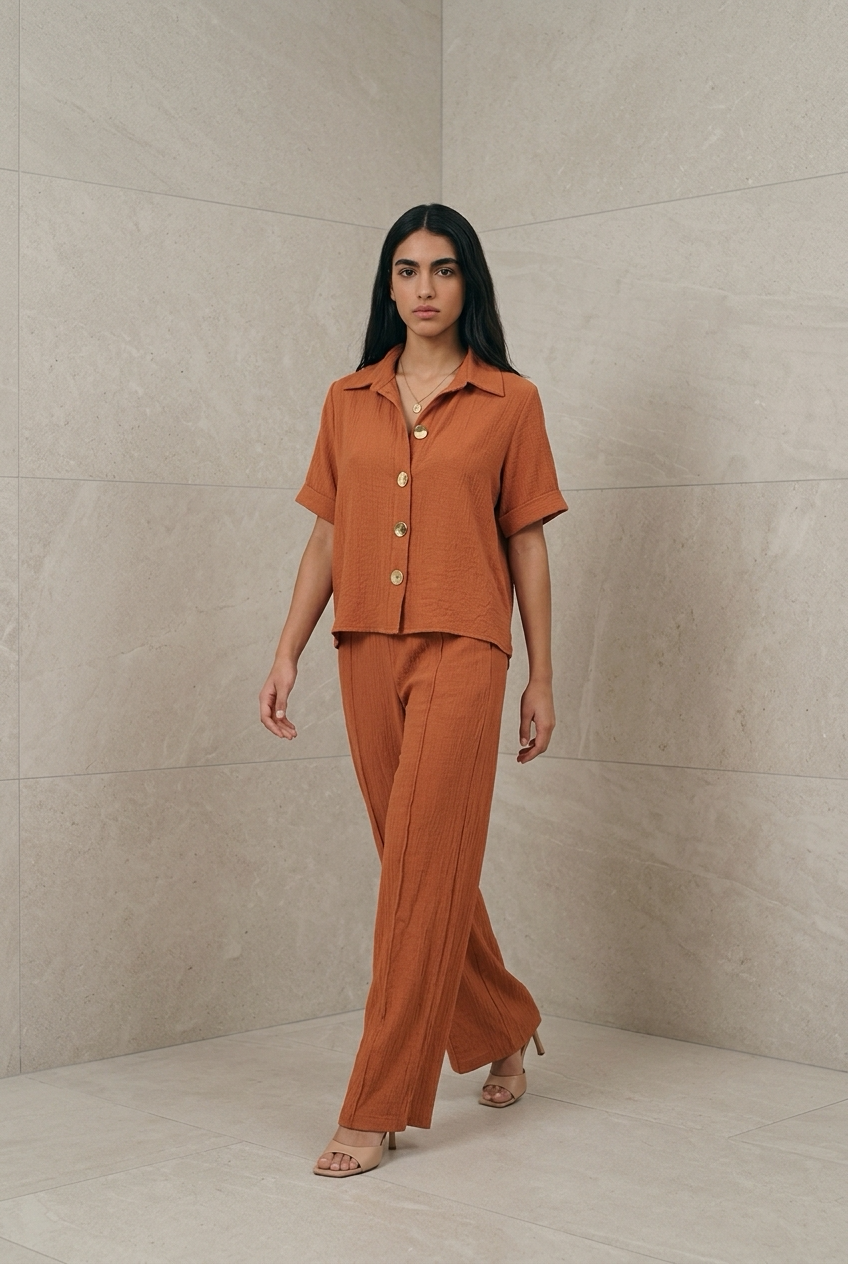 Ocre Linen Set